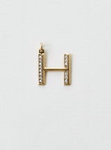 Diamond Letter H 18K Gold Necklace or Pendant w. Diamond