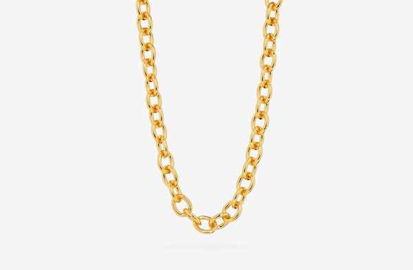 IX Luca 22K vergoldete Halskette