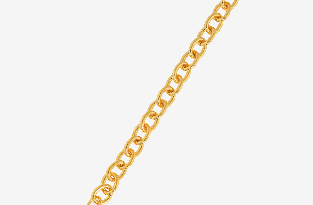 IX Luca 22K Gold Plated Necklace