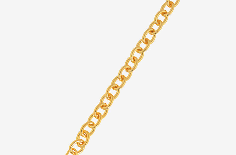 IX Luca 22K vergoldete Halskette