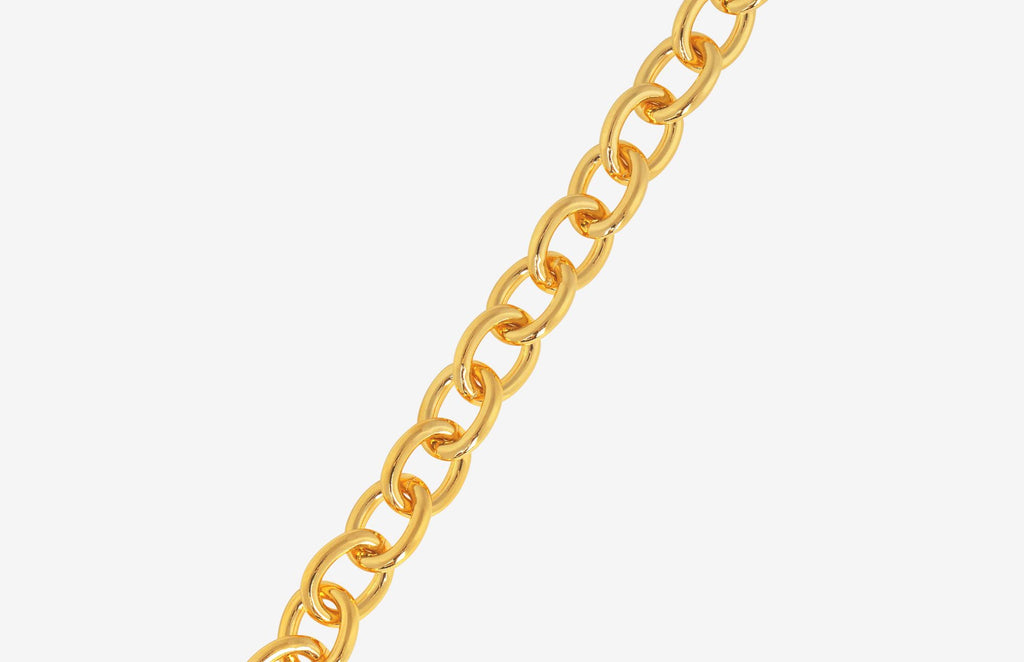 IX Luca 22K Gold Plated Bracelet