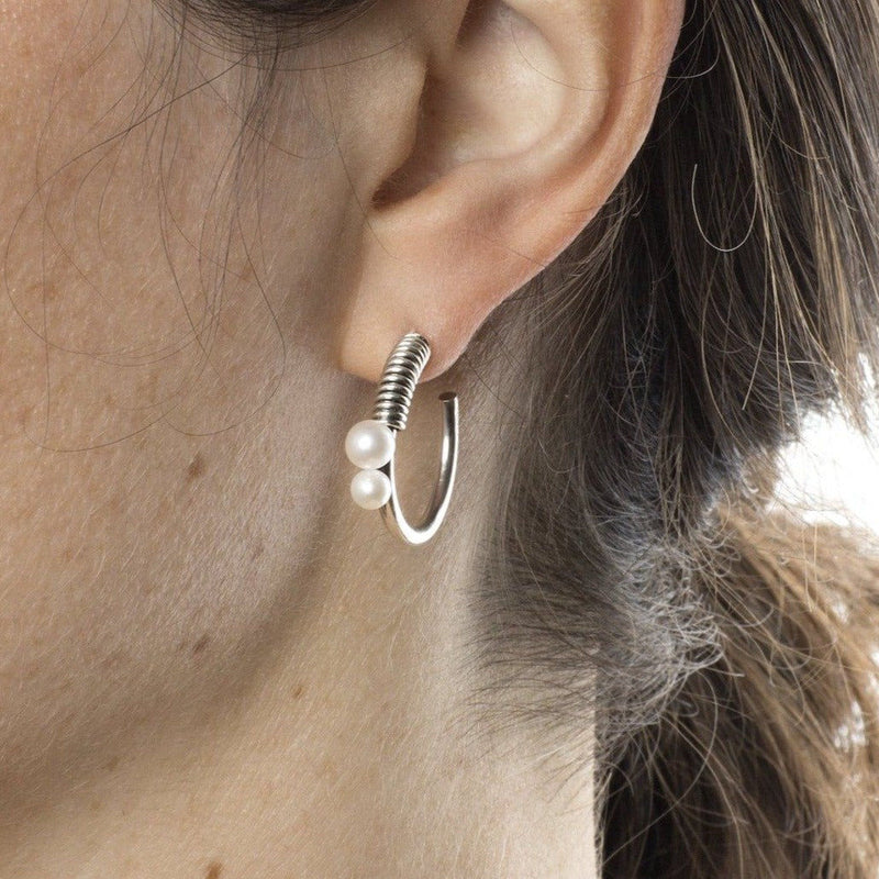 Stella Point Earrings Silver