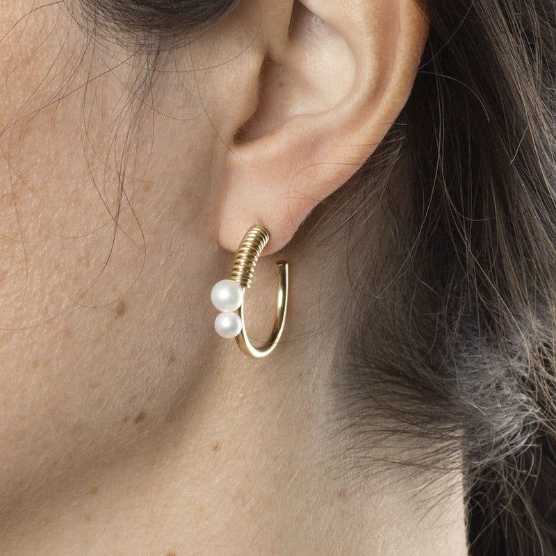 Stella Point Earrings Gold Plated