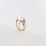 Cloud Ring aus 18 K Gold oder Rosegold I Diamanten & Quartz
