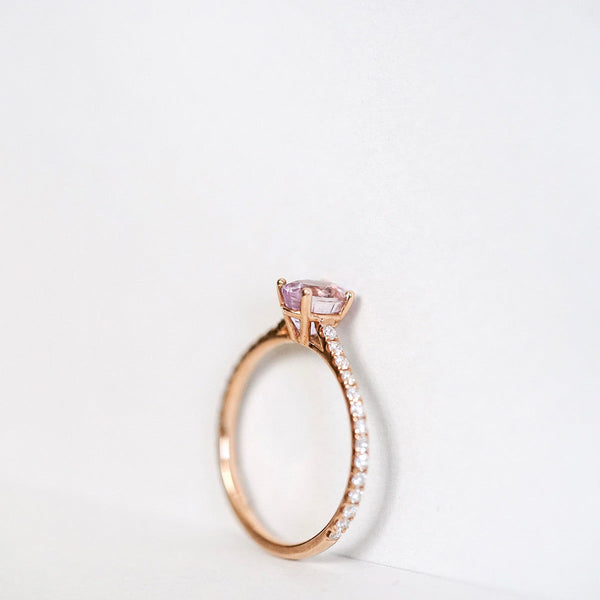 Candy Sweet Rosa Ring aus 18K Rosegold I Saphir und Diamanten