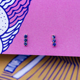 Essential Bliss 18K Rosegold Studs w. Sapphires