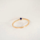 Essential Spring 18K Rosegold Ring w. Sapphire