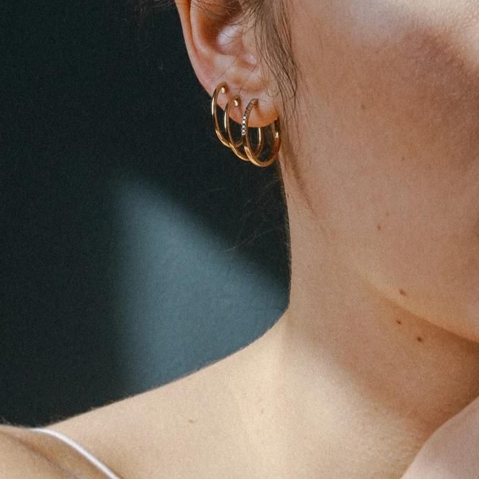 Essential Gold & Diamond Hoop