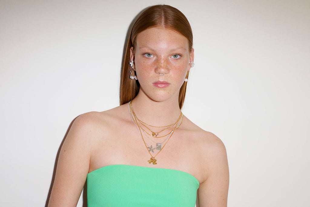 Letter X Gold Plated Necklace