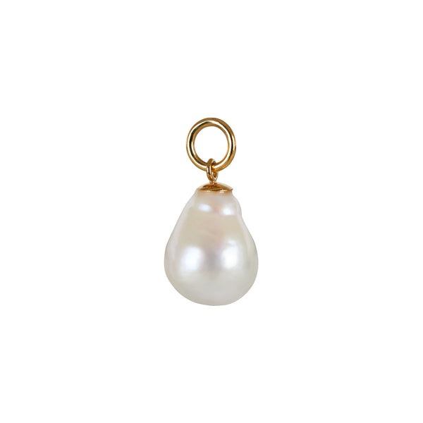 Baroque Charm Gold Plated Pendant w. Pearl