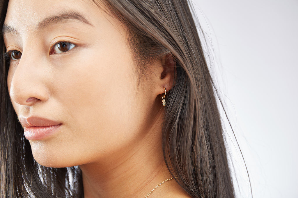 Nugget 9K Gold Hoops