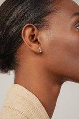 Degrade 18K Gold Earrings w. Lab-Grown Diamonds