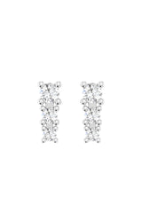 Degrade 18K White Gold Earrings w. Lab-Grown Diamonds