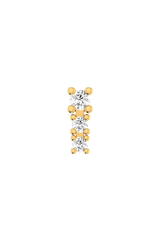 Degrade Piercing 18K Guld Ørering m. Lab-Grown Diamanter