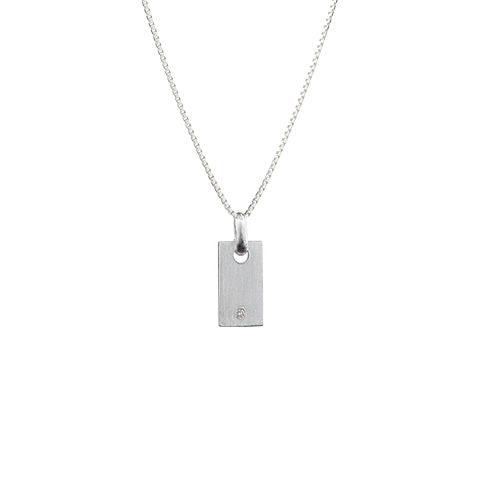 Mini Signet Silver Necklace