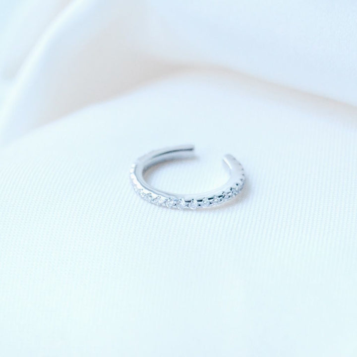 Maja 14K Gold Ear Cuff w. Diamonds