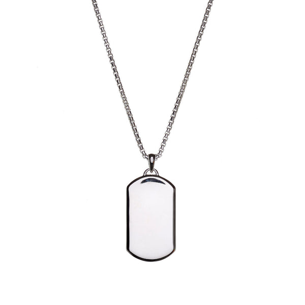 Hope Dog Tag Silver Necklace