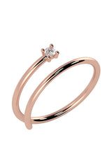 Dream 18K Rose Gold Ring w. Lab-Grown Diamond