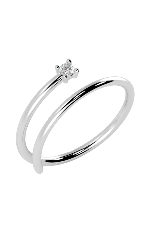 Dream 18K Hvidguld Ring m. Lab-Grown Diamant