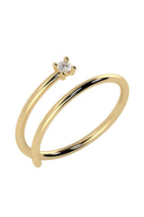 Dream 18K Gold Ring w. Lab-Grown Diamond