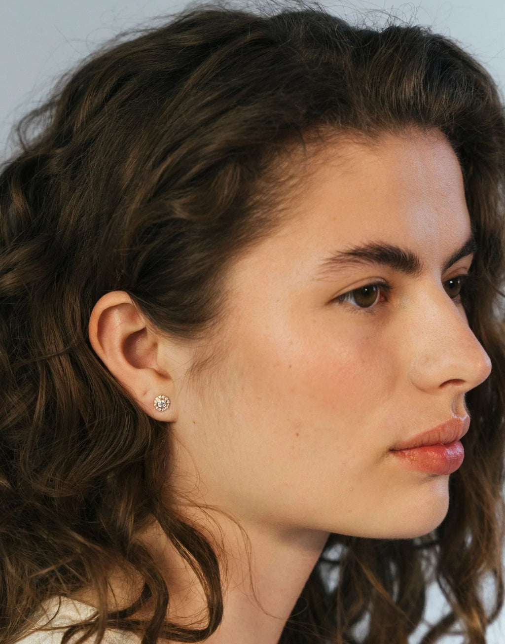 Harmony Small 18K Gold Earrings w. Diamonds