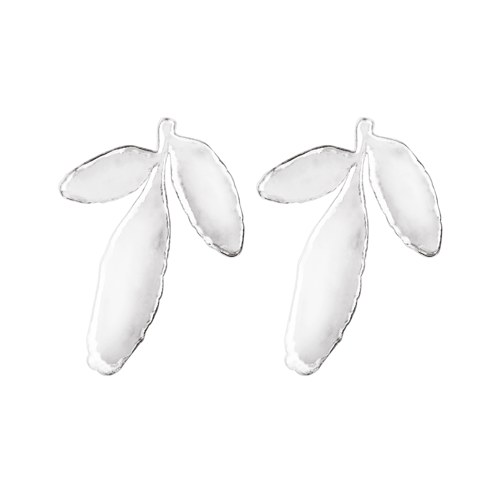 ALMA White Gold Plated Earrings