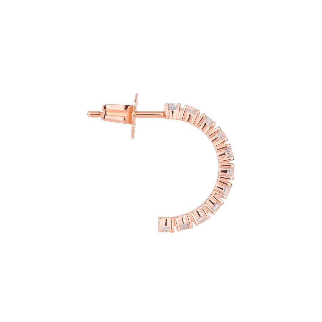 Essential Delight 18K Guld Hoops m. Safirer