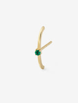 Emerald 0.05 14K Gold, Whitegold or Rosegold Earring w. Emerald