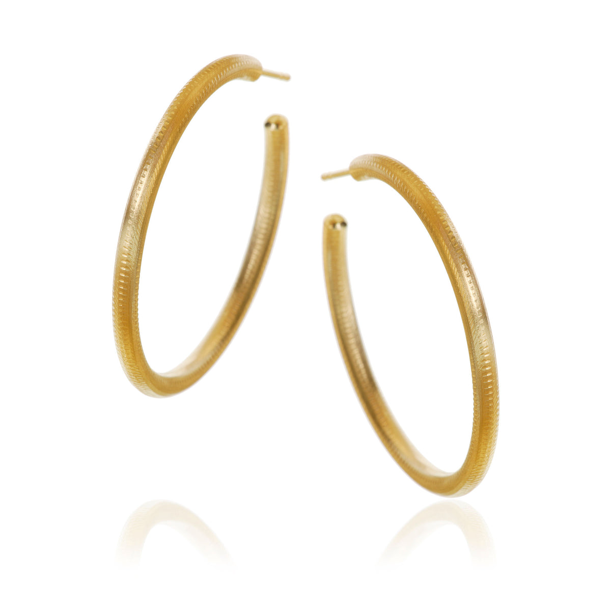 Large Esme 18K Guld eller Sølv Hoops