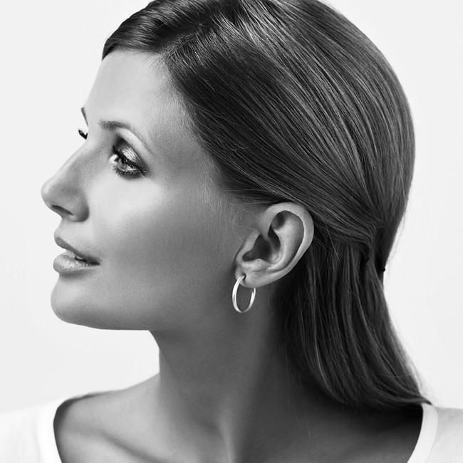 Small Esme 18K Guld Hoops m. Diamanter