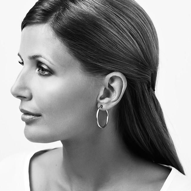 Große Esme Hoops aus 18K Gold oder Silber