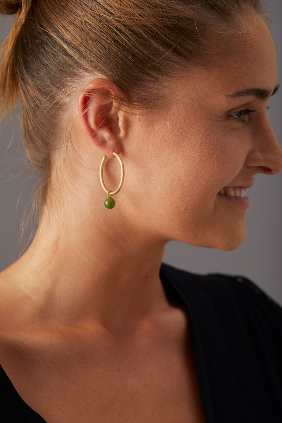 Large Esme 18K Guld eller Sølv Hoops