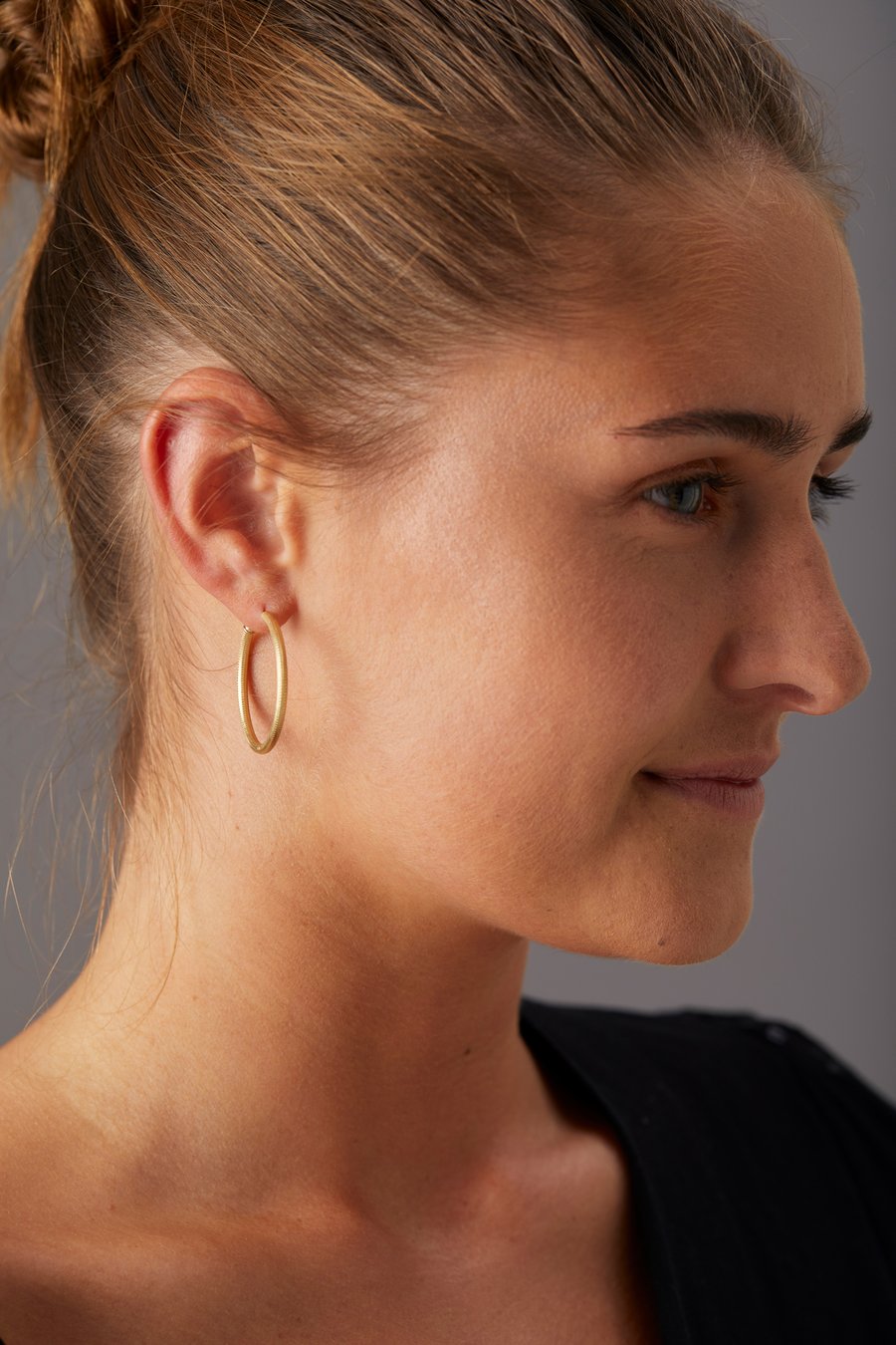 Large Esme 18K Guld eller Sølv Hoops