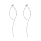 Loop Silberohrringe mit Zirkon