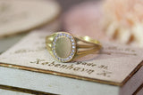 Avalon Pavé 18K Gold Ring w. Diamond