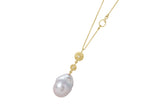 Liasion 18K Gold Necklace w. Small Pearl