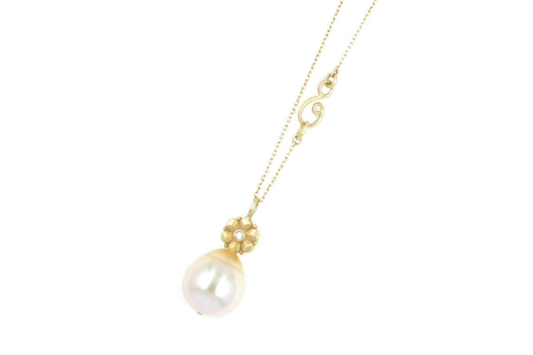 Nannina 18K Gold Necklace w. Pearl