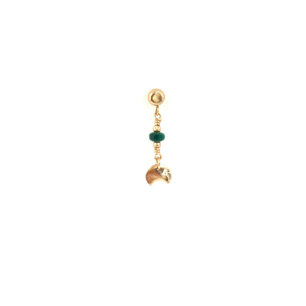 Elma 14K Goldfilled Stud w. Malachite
