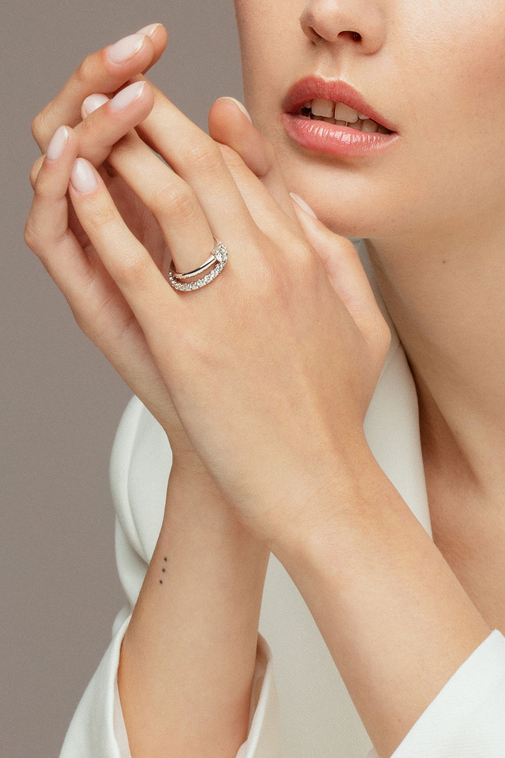 Eternity Band 0.10ct 18K Guld Ring m. Lab-Grown Diamanter