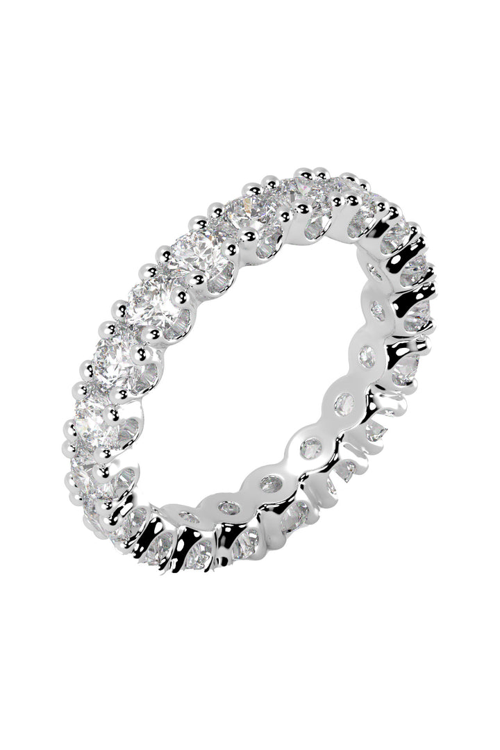 Eternity Band 0.10ct 18K White Gold Ring w. Lab-Grown Diamonds
