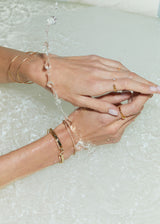 V Pave 18K Rosegold Bracelet w. Lab-Grown Diamonds