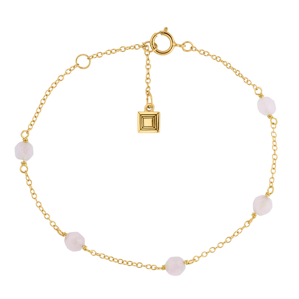 Valentine 18K Forgyldt Armbånd m. Kvarts