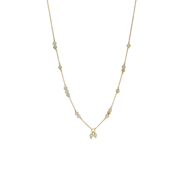 Unicorn 18K Gold Plated Necklace w. Rutile Quartz