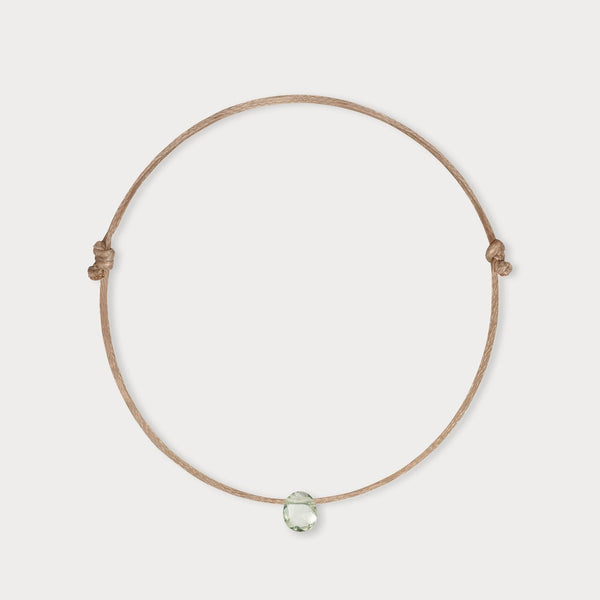 February Birthstone Bracelet - Taupe