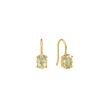 Lemon 18K Gold Plated Earring w. Quartz