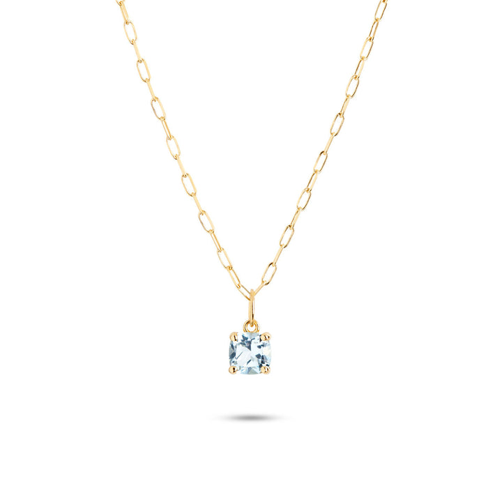 Gem Candy 18K Gold Plated Earring-Pendant w. Topaz