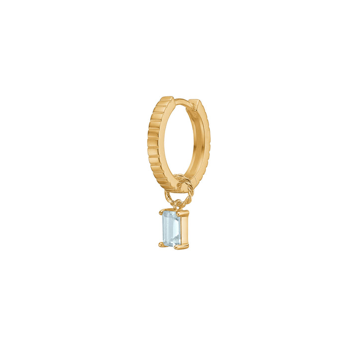 Reef 18K Gold Plated Earring w. Topaz