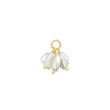 Unicorn 18K Gold Plated Pendant w. Pearls