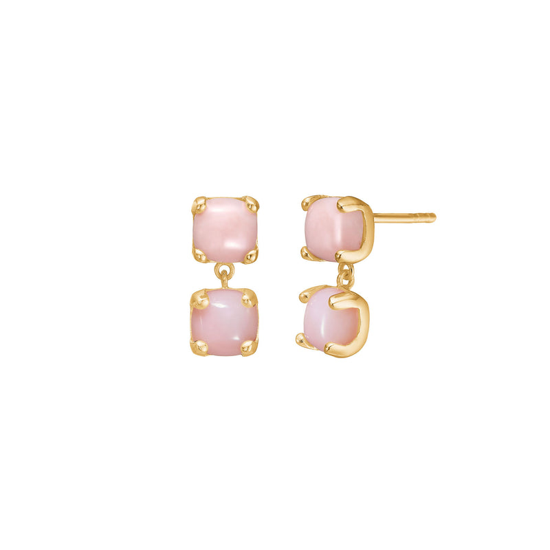 Reef 18K Gold Plated Studs w. Opal