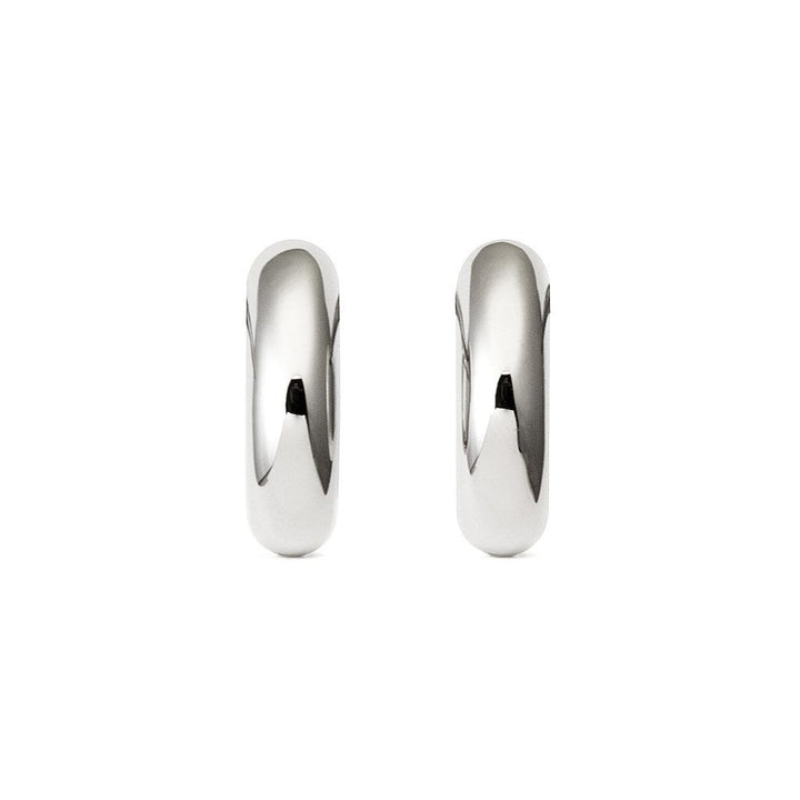 Absolute Big 18K Whitegold Creoles